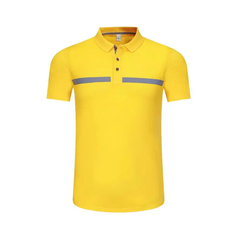 Custom Short-Sleeve Polo Shirts with Reflective Strips T-Shirt Work Uniforms Personal Protective Vests 1