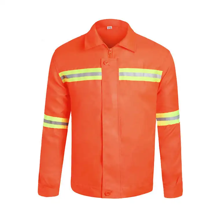 High-Visibility Reflective Safety Work Jacket for Outdoor Operations 1