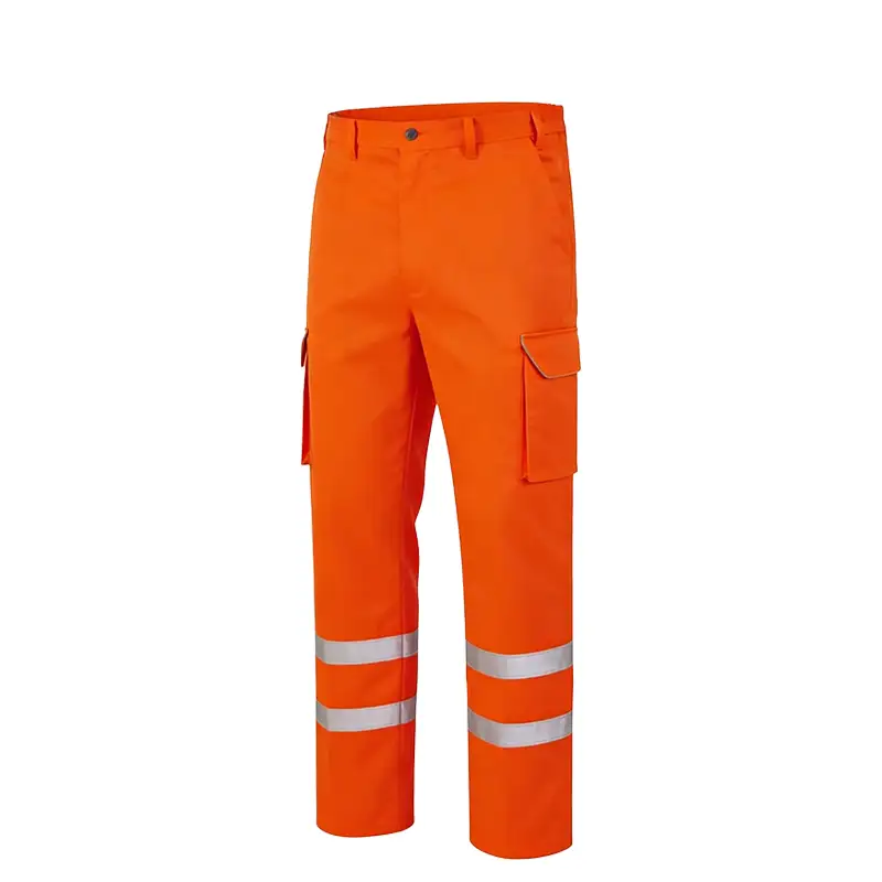 Pantalones de trabajo de seguridad reflectantes de alta visibilidad para operaciones de construcción nocturnas 1