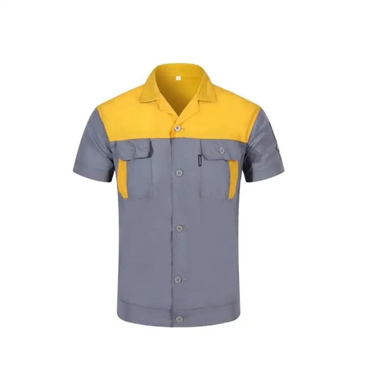 Wholesale Custom Color Patch Repair Industrial Work Shirts Workwear 1