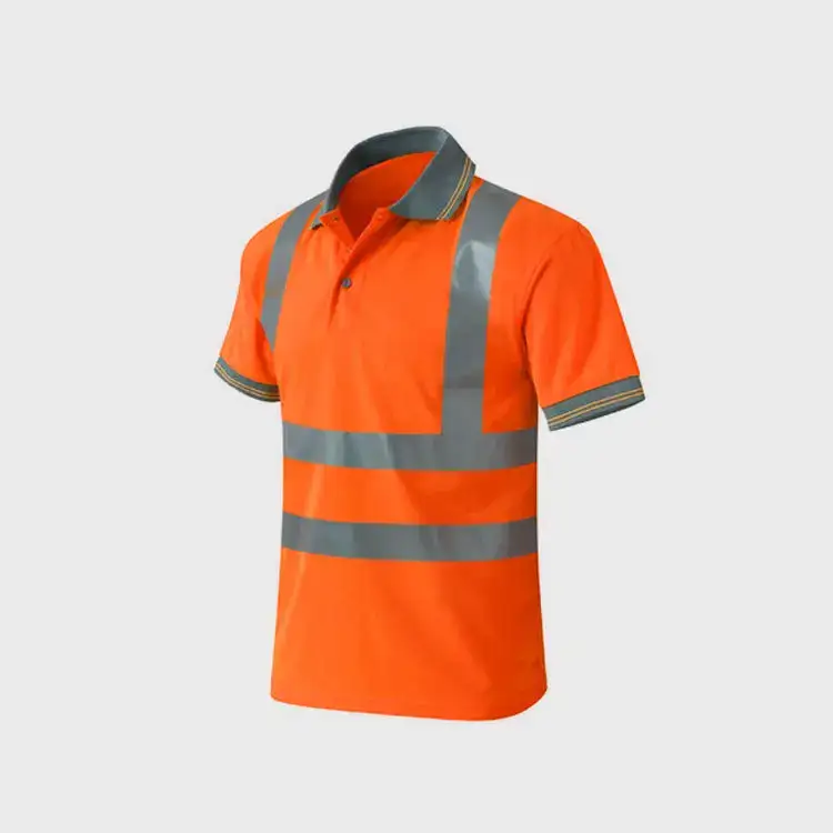 Custom Breathable High-Visibility High-Reflectivity Safety Polo Shirt 1