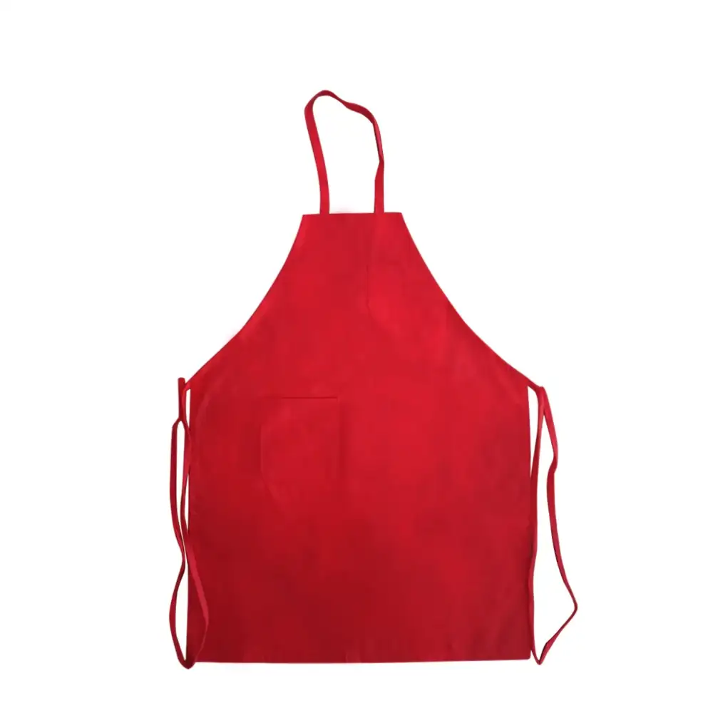 Avental de cozinha profissional personalizado com logotipo em cor sólida para chefs. 1